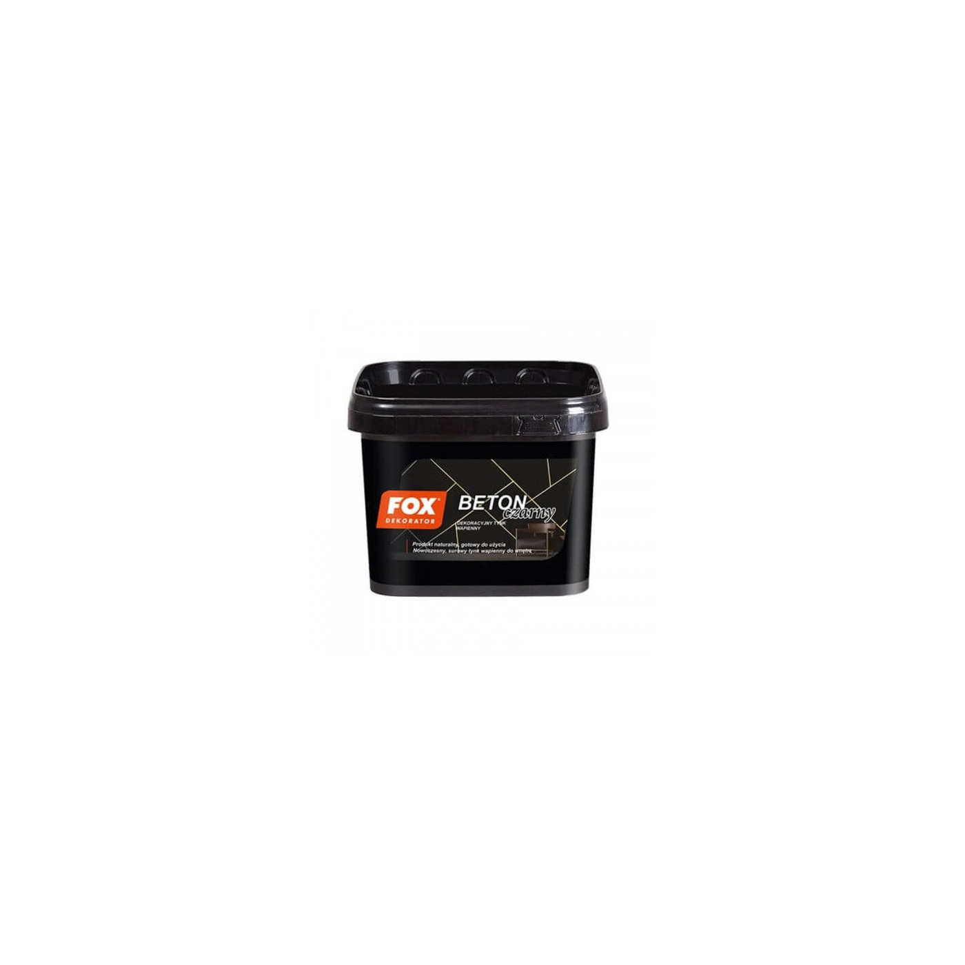 Tynk Dekoracyjny Beton Czarny 14 kg Fox