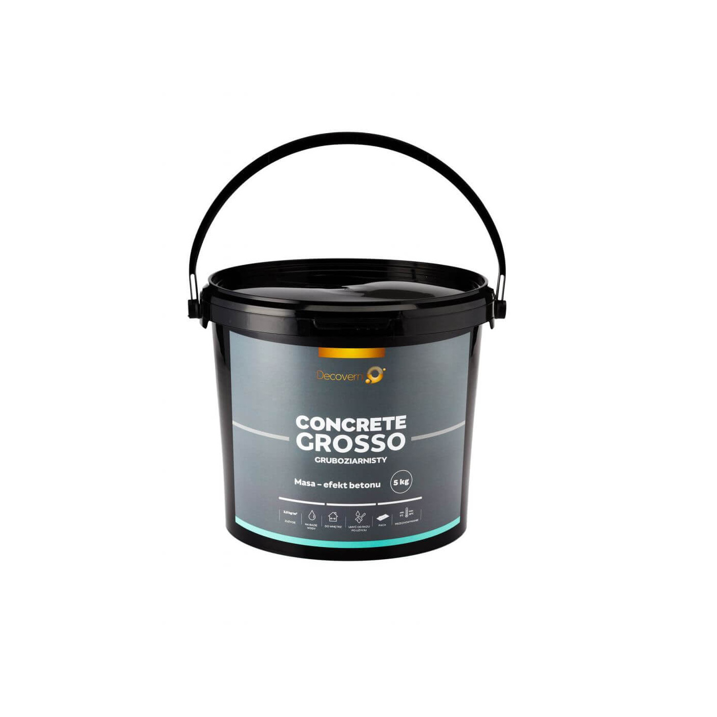 Tynk Dekoracyjny Concrete Grosso Beton 5 kg Decoverni