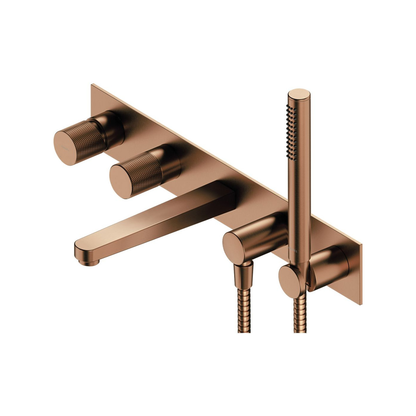Bateria Wannowa Podtynkowa Contour Miedź Szczotkowana CT8037/1CPB Omnires