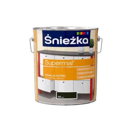 Emalia Supermal Nitro Khaki Połysk 10L Śnieżka