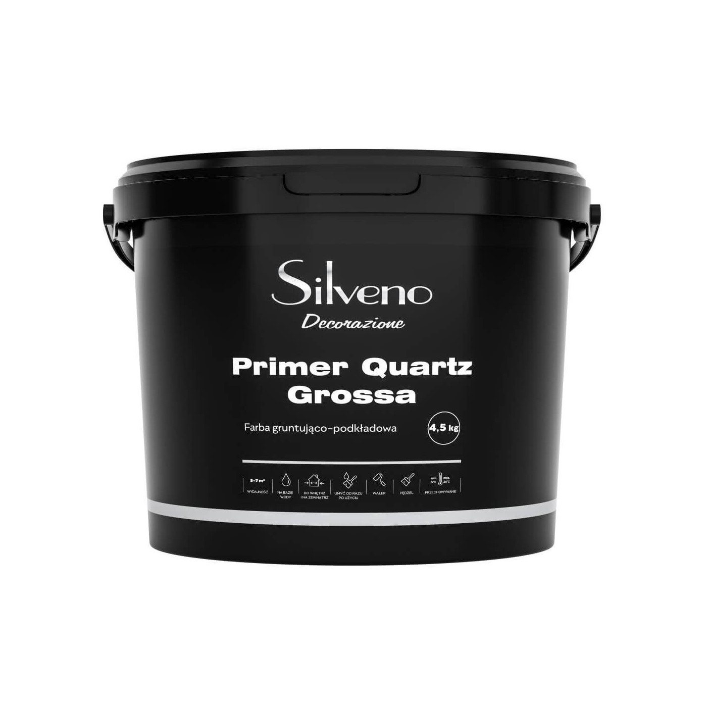 Farba Gruntująco-Podkładowa Decorazione Primer Quartz Grossa Silveno