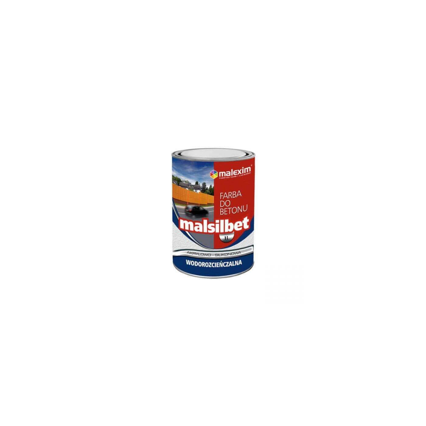 Farba Akrylowo-Silikonowa Malsilbet Szary Jasny 2.5L Malexim