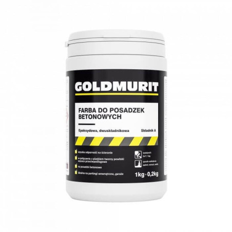 Farba Do Posadzek Betonowych Szarny Zbliżony Do Ral 7037 1kgA+0,2kgB Goldmurit