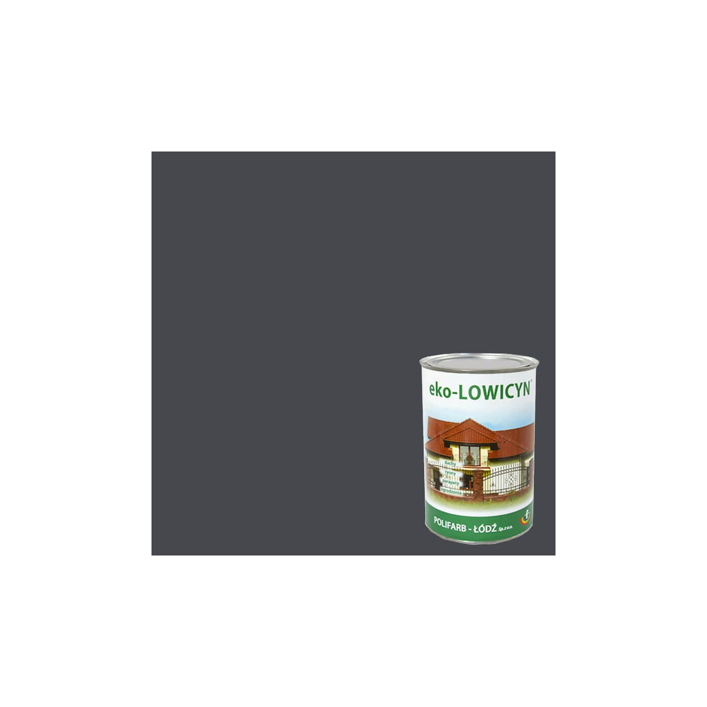 Farba Eko Lowicyn Grafit 5L RAL7024 Polifarb Łódź