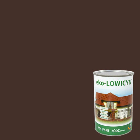 Farba Eko Lowicyn Brąz Czekoladowy 10L RAL 8017 Polifarb Łódź