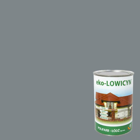 Farba Eko Lowicyn Szary Jasny 10l RAL7046 Polifarb Łódź