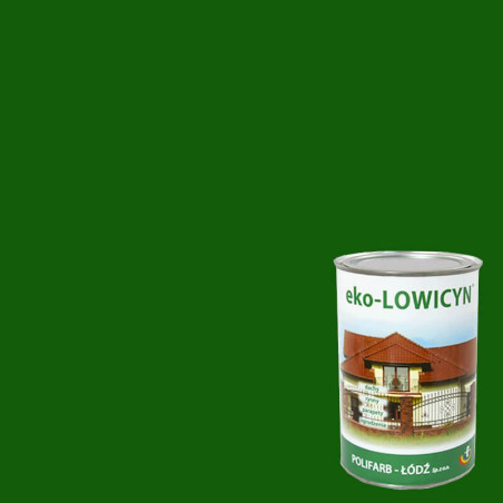 Farba Eko Lowicyn Zielony Ciemny 10L RAL 6005 Polifarb Łódź