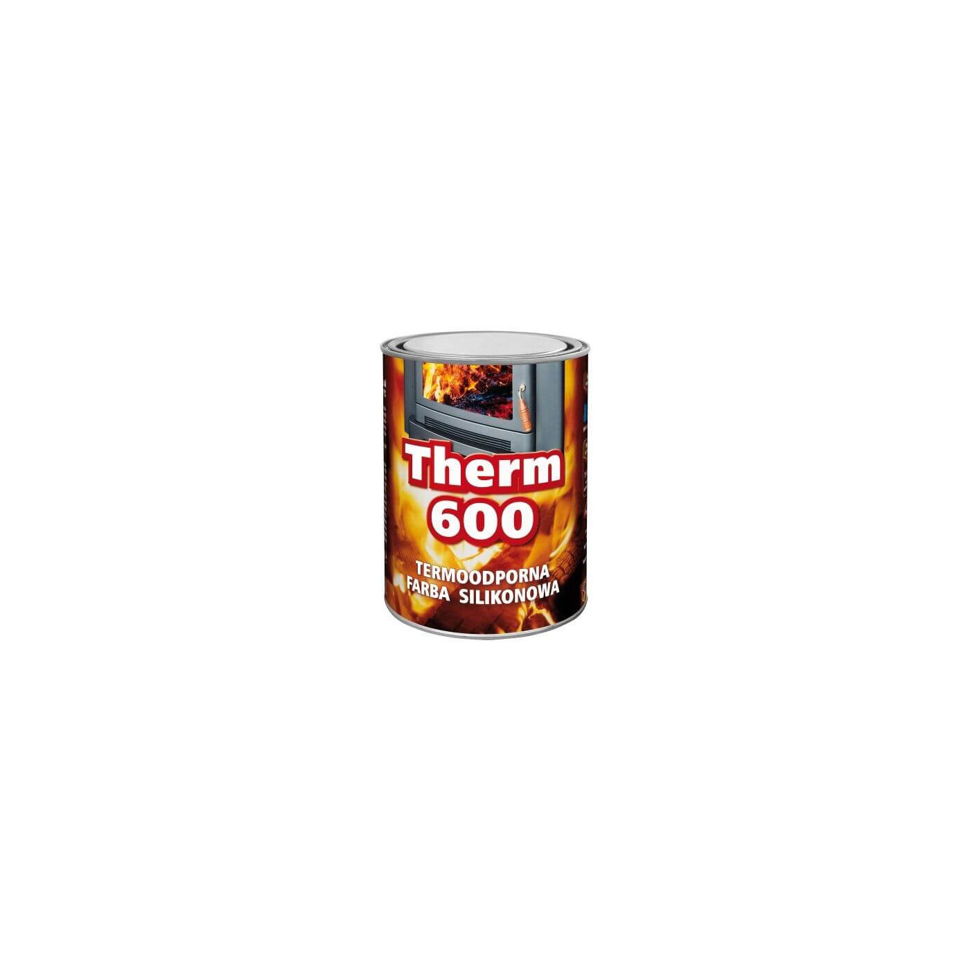 Farba Żaroodporna Therm 600 Czarny 0,7L Malexim
