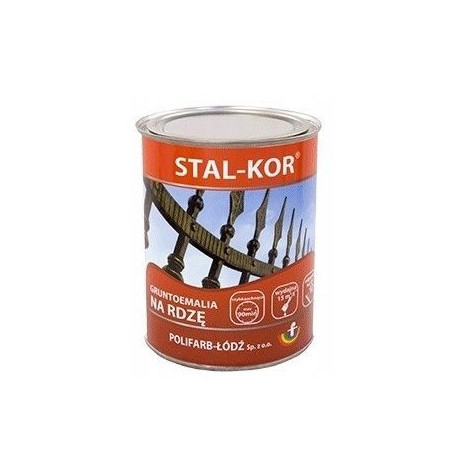 Gruntoemalia Na Rdzę Stal-Kor Aluminum Jasne Ral 9006 0,8 L Polifarb Łódź