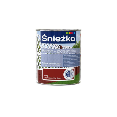Farba Akrylowa Beton-Posadzka Czerwony Tlenek 0,8L Śnieżka