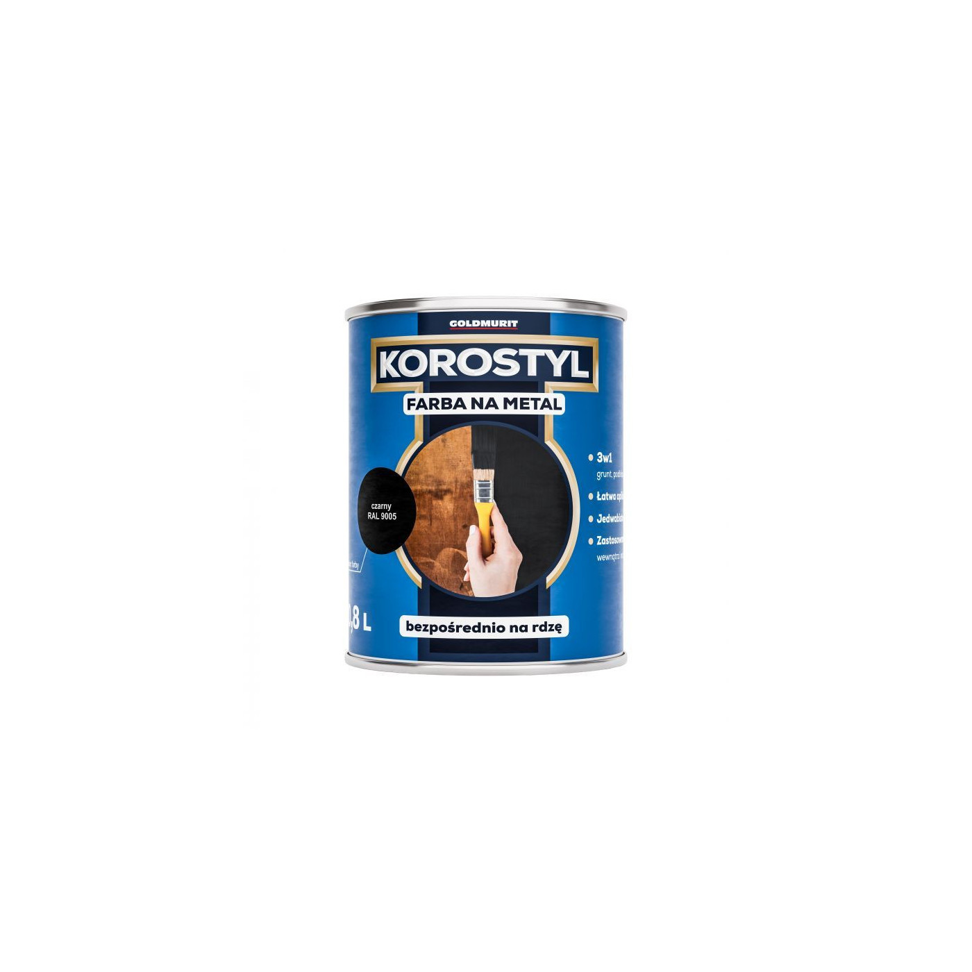 Farba Na Metal Korostyl Szary 7035 0,7L Goldmurit