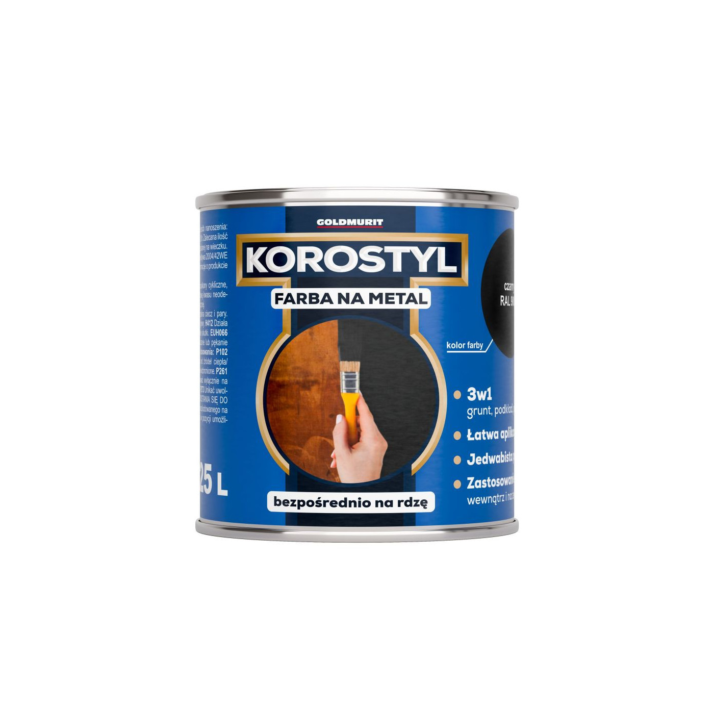 Farba Na Metal Korostyl Szary 7035 0,225L Goldmurit
