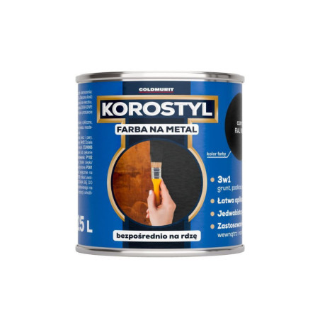 Farba Korostyl Biały RAL 9010 Półmat 0,225 L Goldmurit