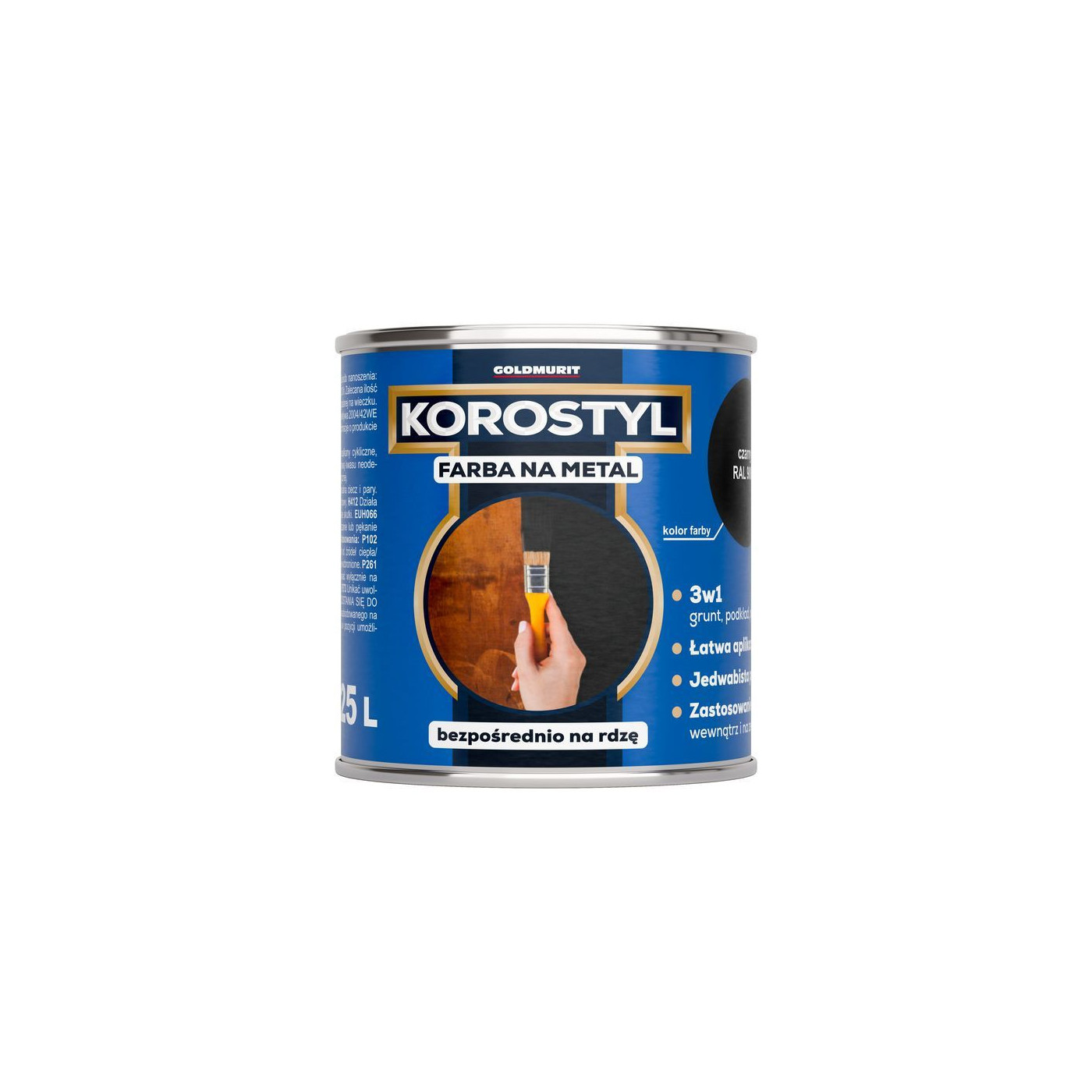 Farba Korostyl Czerwony RAL 3020 Półmat 0,225 L Goldmurit