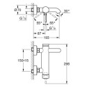 Bateria Wannowa Essence Brushed Cool Sunrise 33624GN1 Grohe