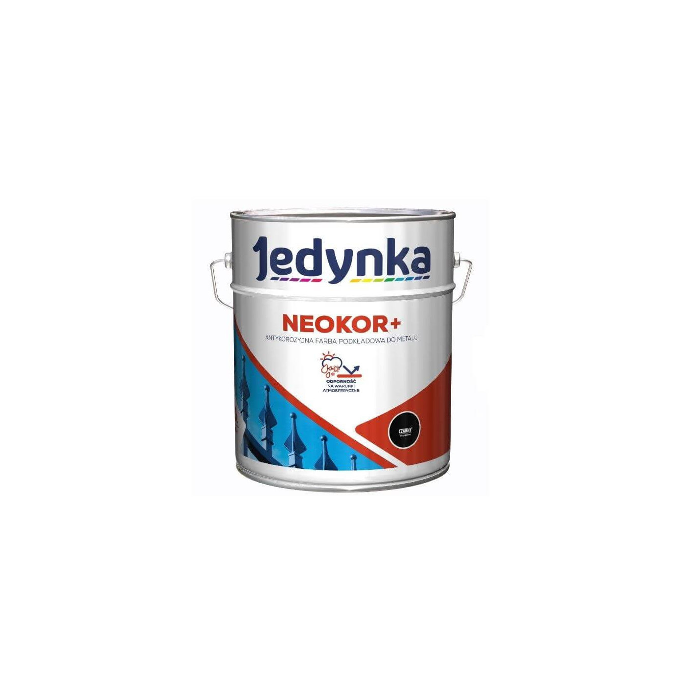 Farba Podkładowa Antykorozyjna Neokor Czarny 5 L Jedynka
