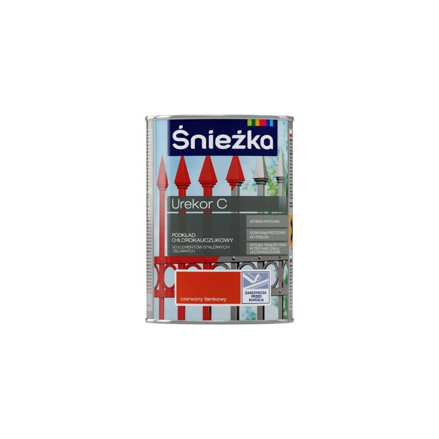 Farba Urekor C Czerwony Tlenkowy 0,8L Śnieżka