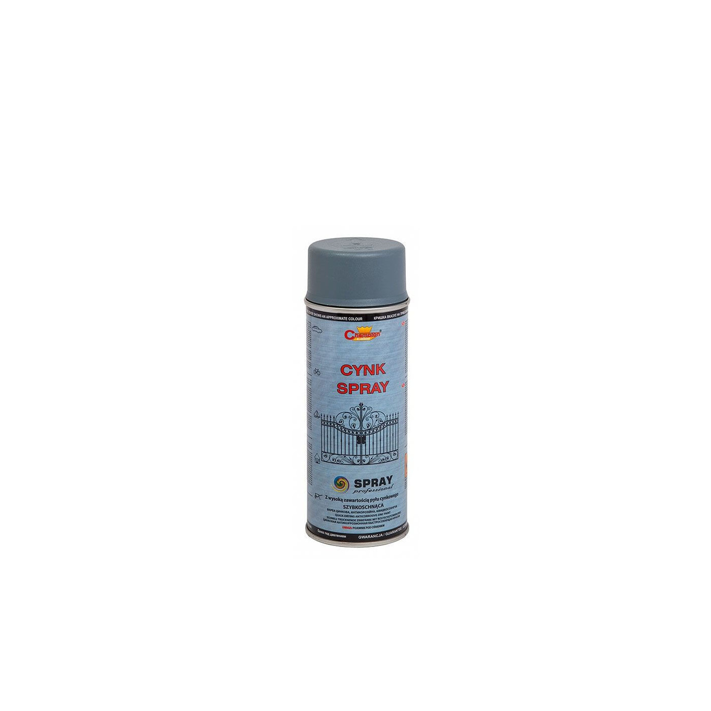 Spray Cynk Szary 400 ml Champion
