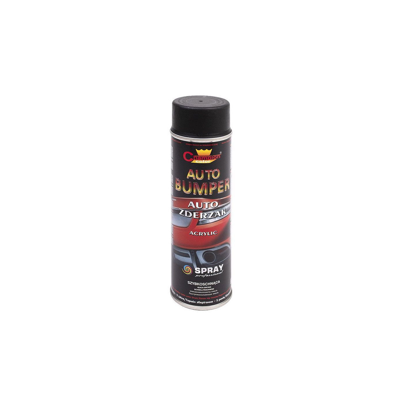 Spray Do Zderzaków Auto Czarny Mat 500 ml Champion