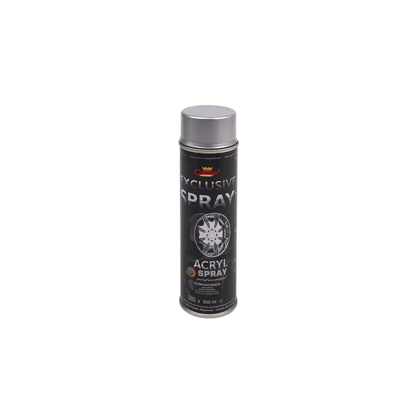 Spray Exclusive Do Felg Srebrny 500 ml Champion