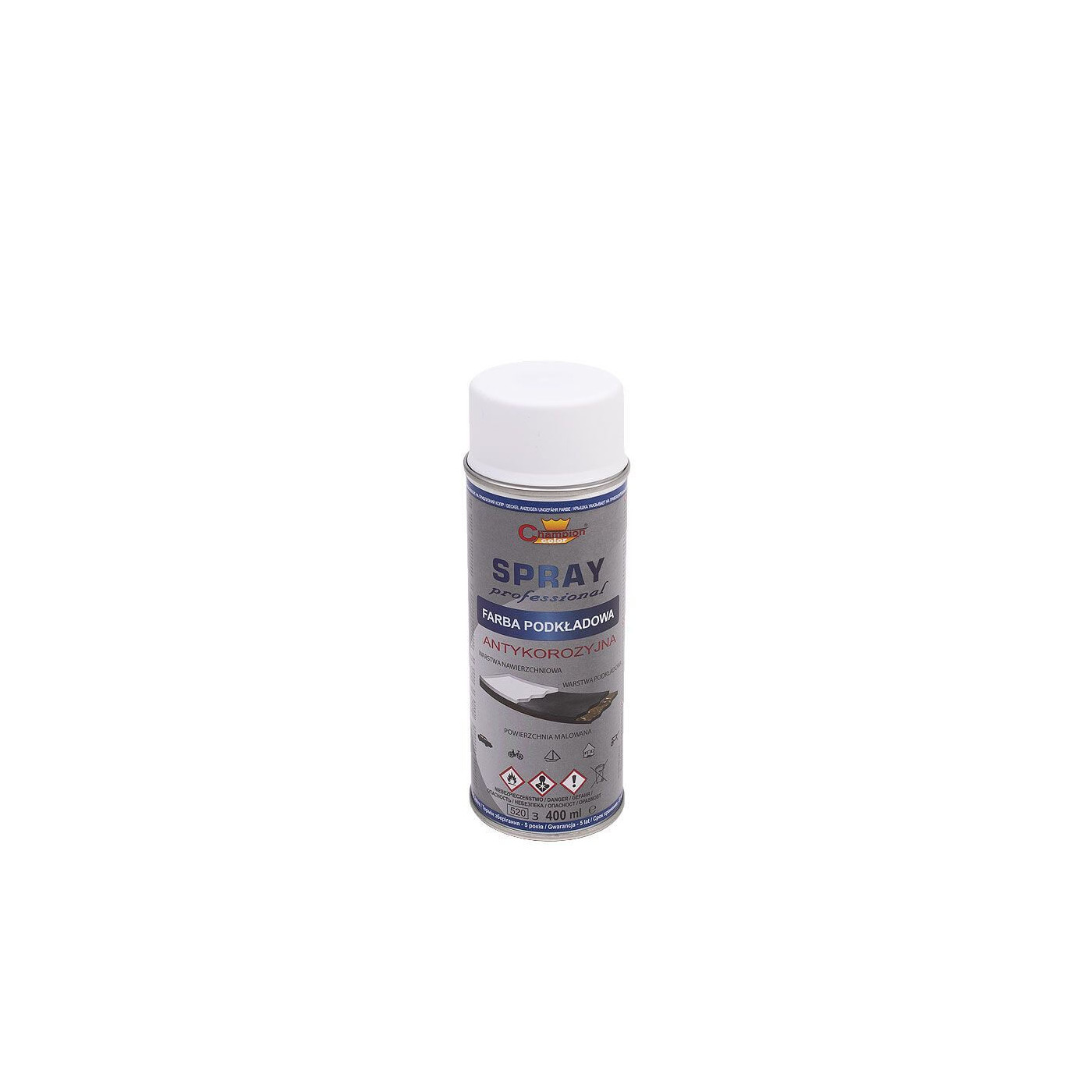Spray Podkład Biały Ral 9003 400 ml Champion