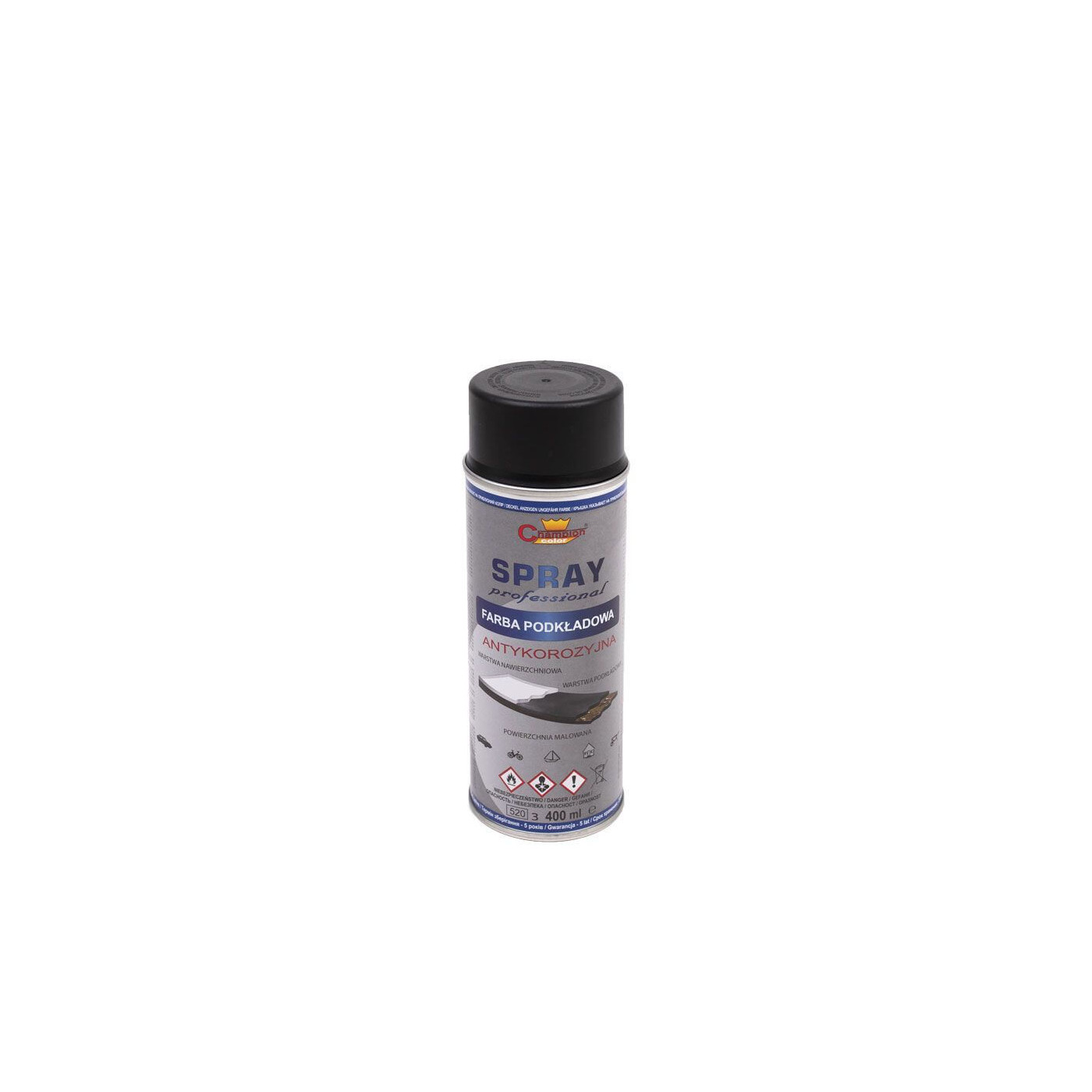 Spray Podkład Czarny Ral 9011 400 ml Champion