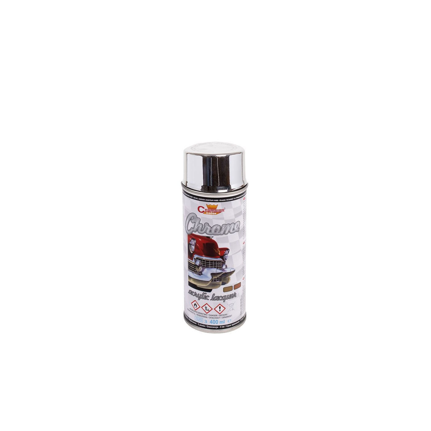Spray Super Chrom Srebrny 400 ml Champion