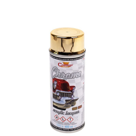 Spray Super Chrom Złoty 400 ml Champion