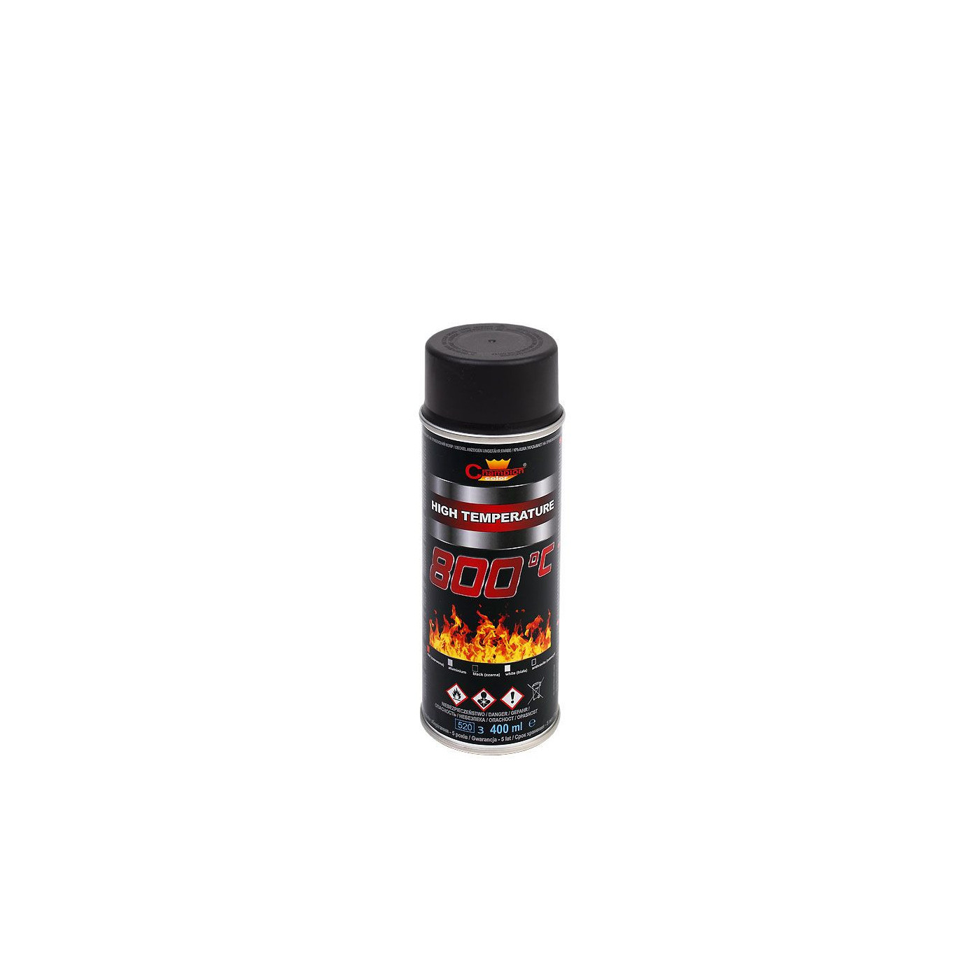 Spray Żaroodporny Czarny 400 ml Champion