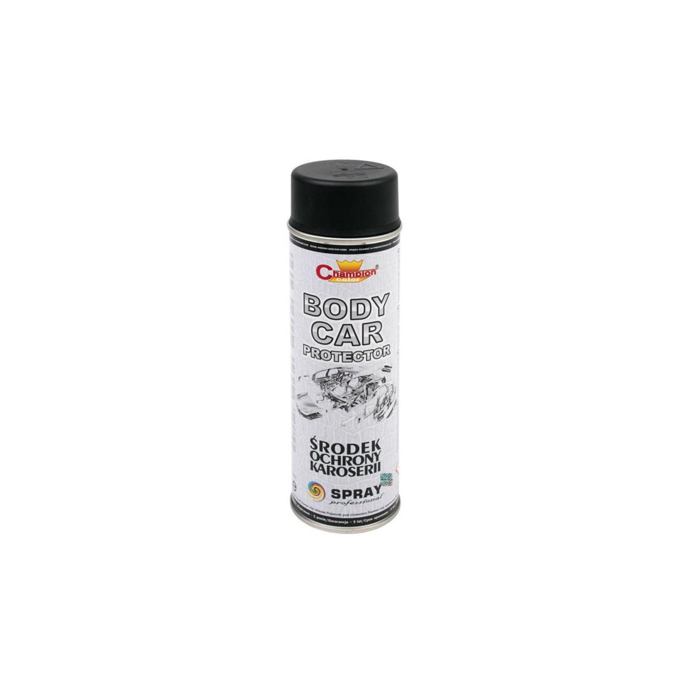 Spray Body Car Protector 500ml Baranek Czarny Champion