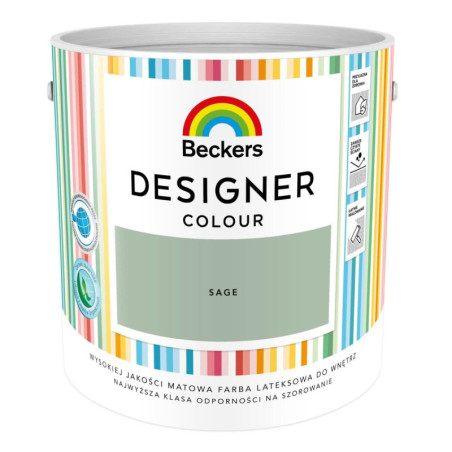 Farba Lateks Designer Colour Sage 2,5L Beckers