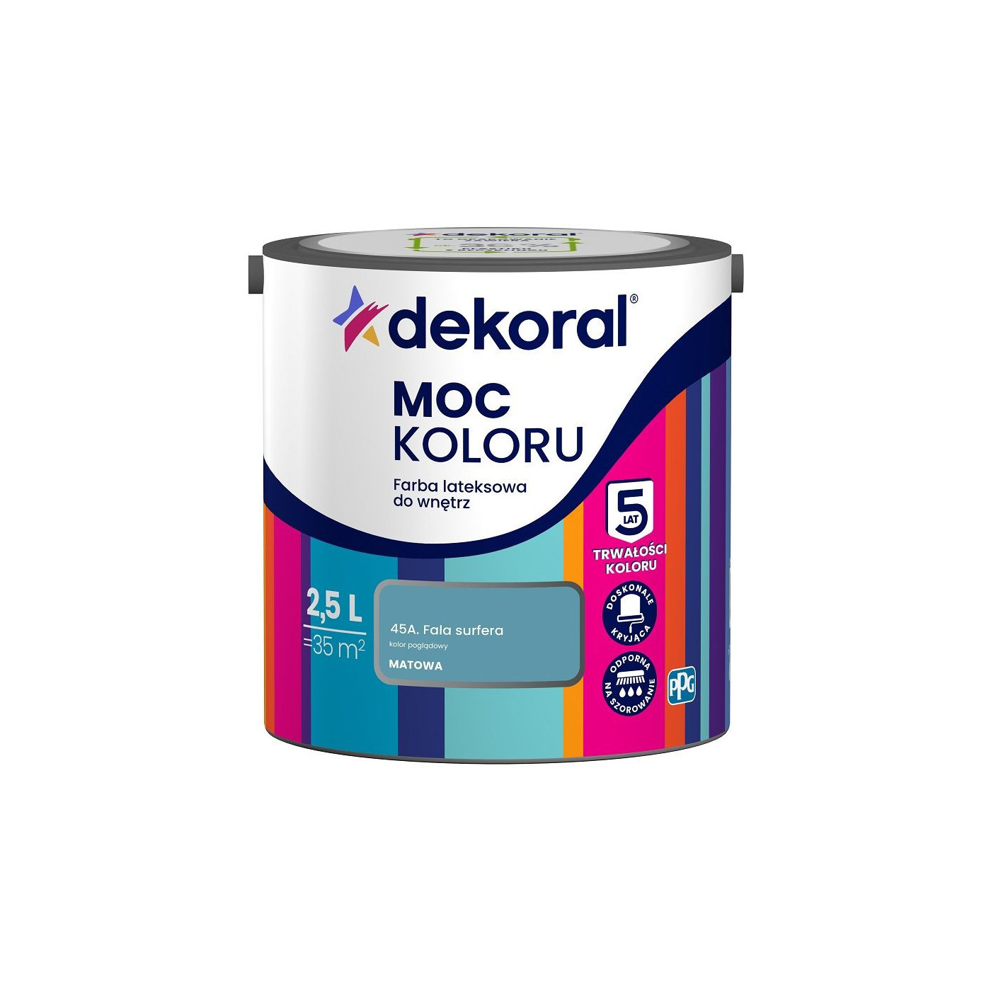 Farba Lateksowa Moc Koloru Fala Surfera 2,5l Dekoral