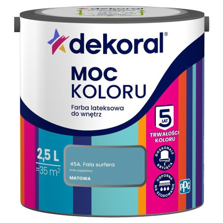 Farba Lateksowa Moc Koloru Fala Surfera 2,5l Dekoral