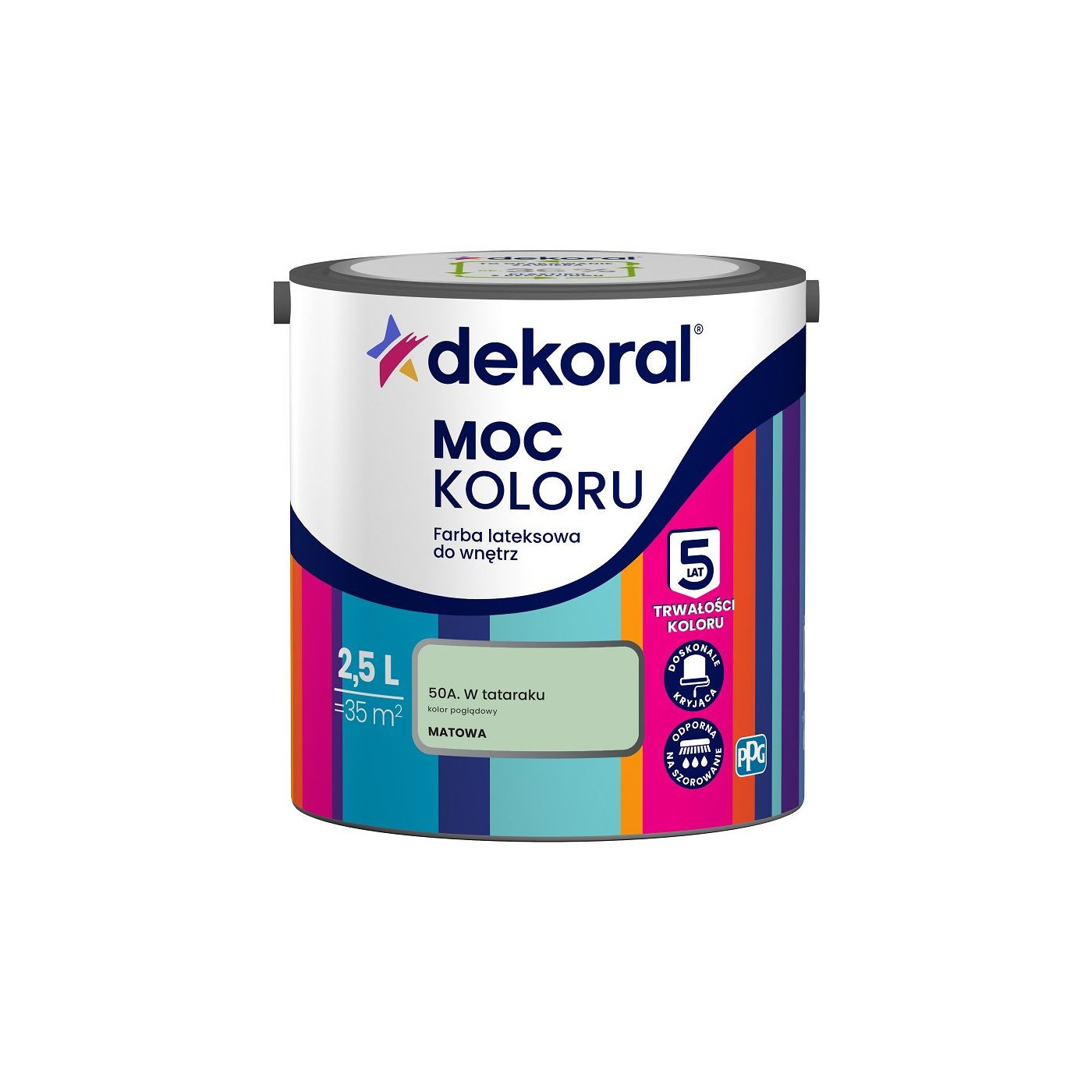 Farba Lateksowa Moc Koloru w Tataraku 2,5l Dekoral