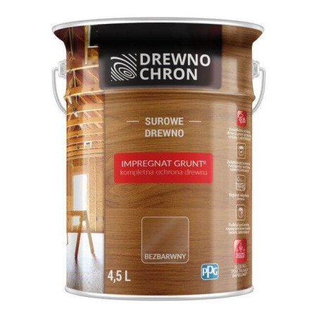 Impregnat Grunt Bezbarwny 4.5L Drewnochron