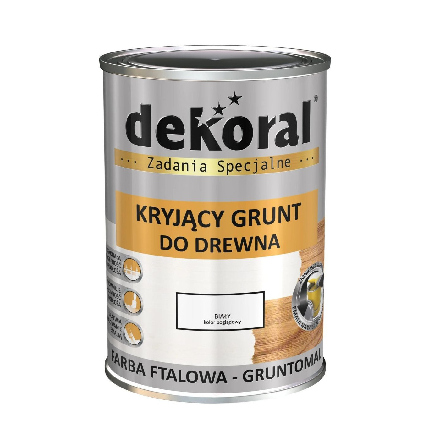 Ftalowy Grunt Gruntomal Biały 0,9L Dekoral