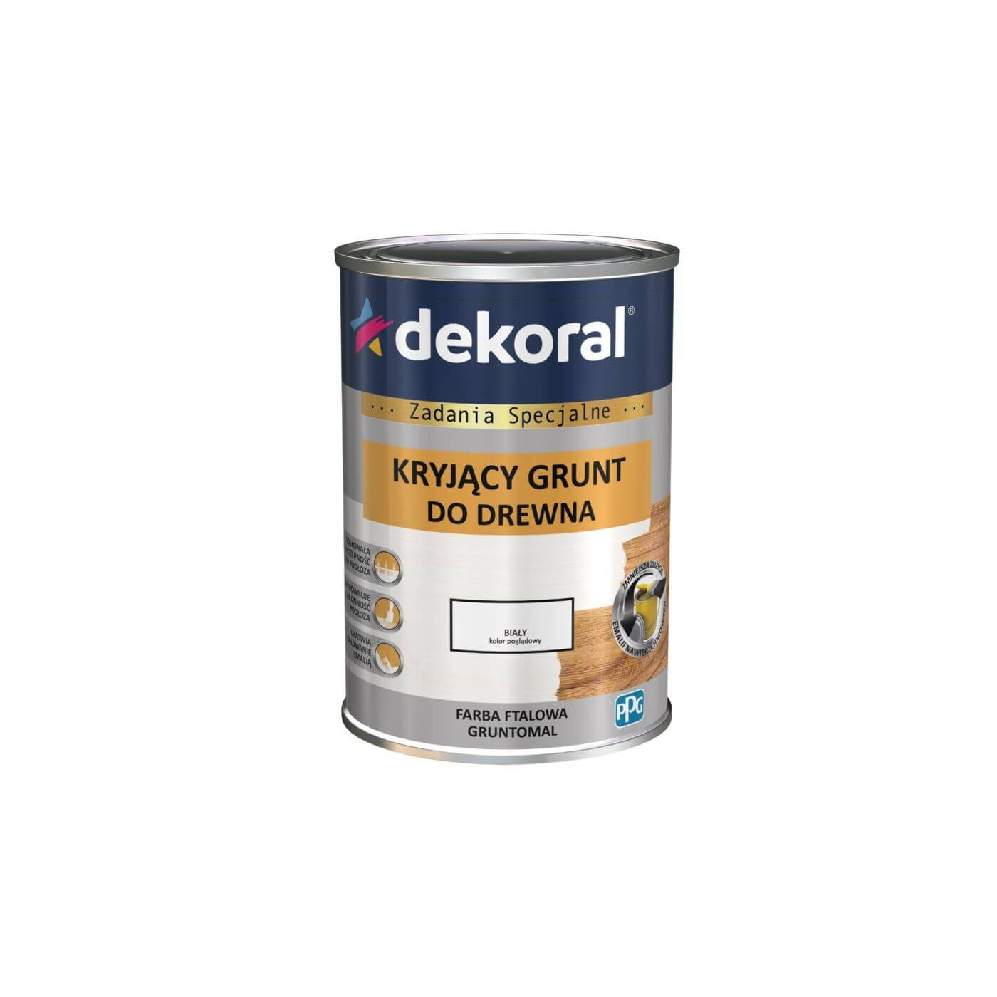 Ftalowy Grunt Gruntomal Biały 5L Dekoral
