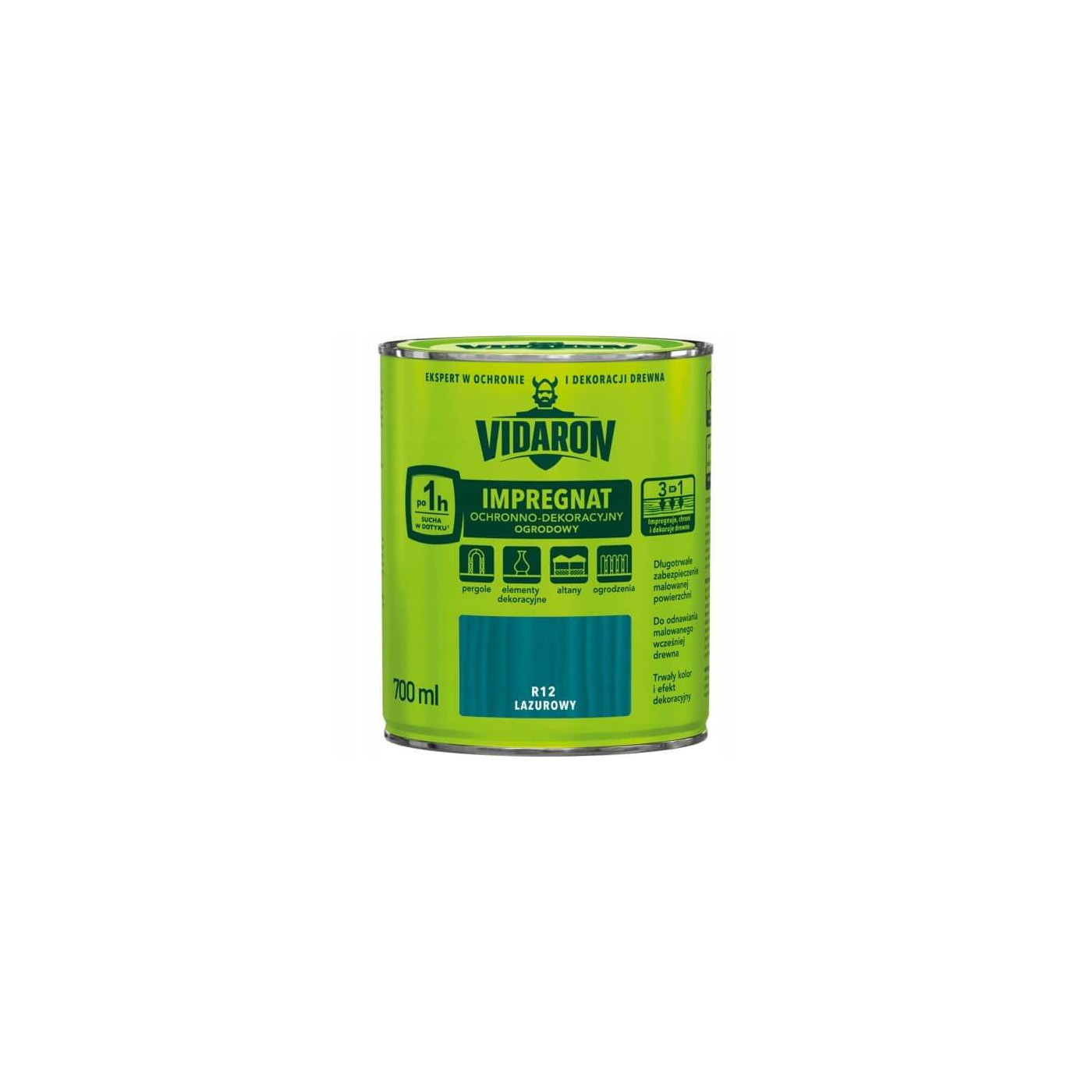 Impregnat Ochronno Dekoracyjny Ogrodowy Lazurowy R12 700 ml Vidaron