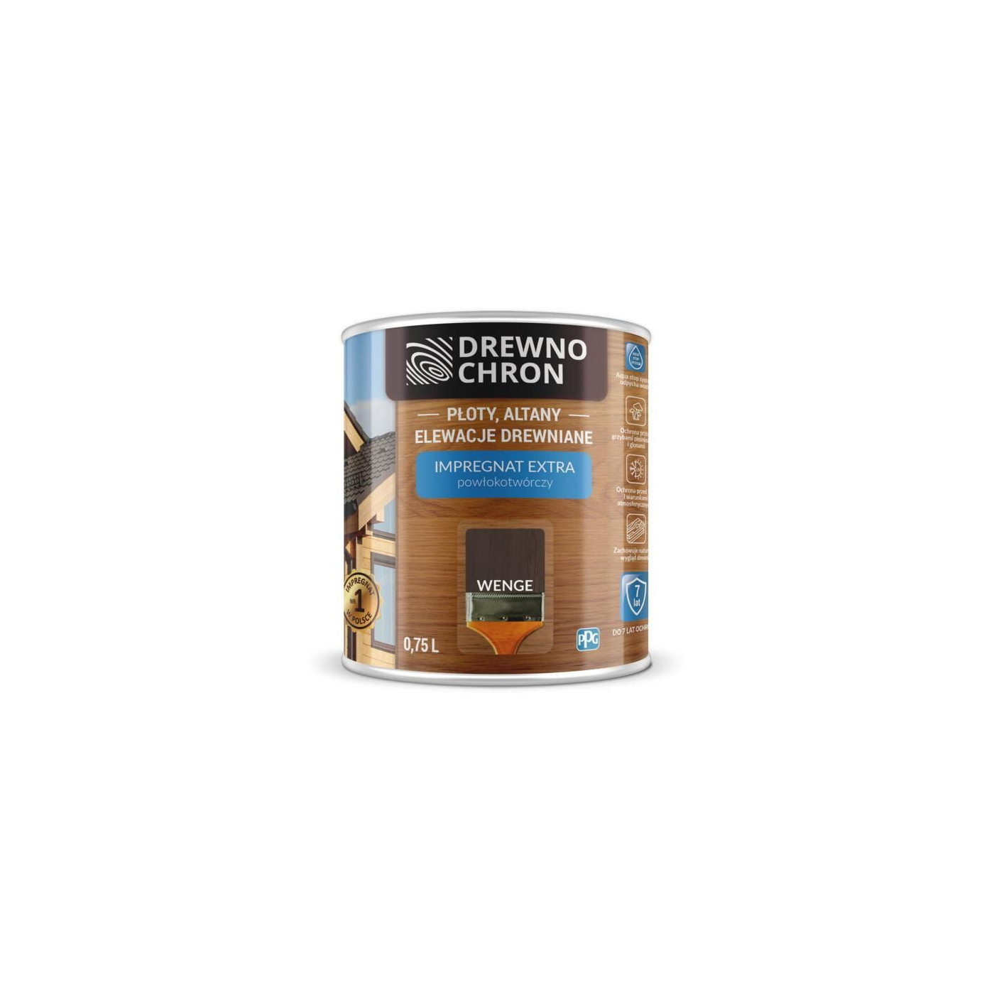 Impregnat Extra Powłokotwórczy Wenge 0,75L Drewnochron