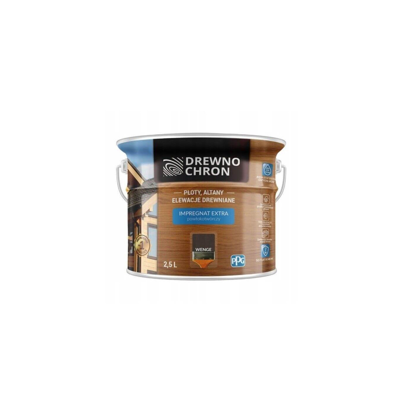 Impregnat Extra Powłokotwórczy Wenge 2,5L Drewnochron