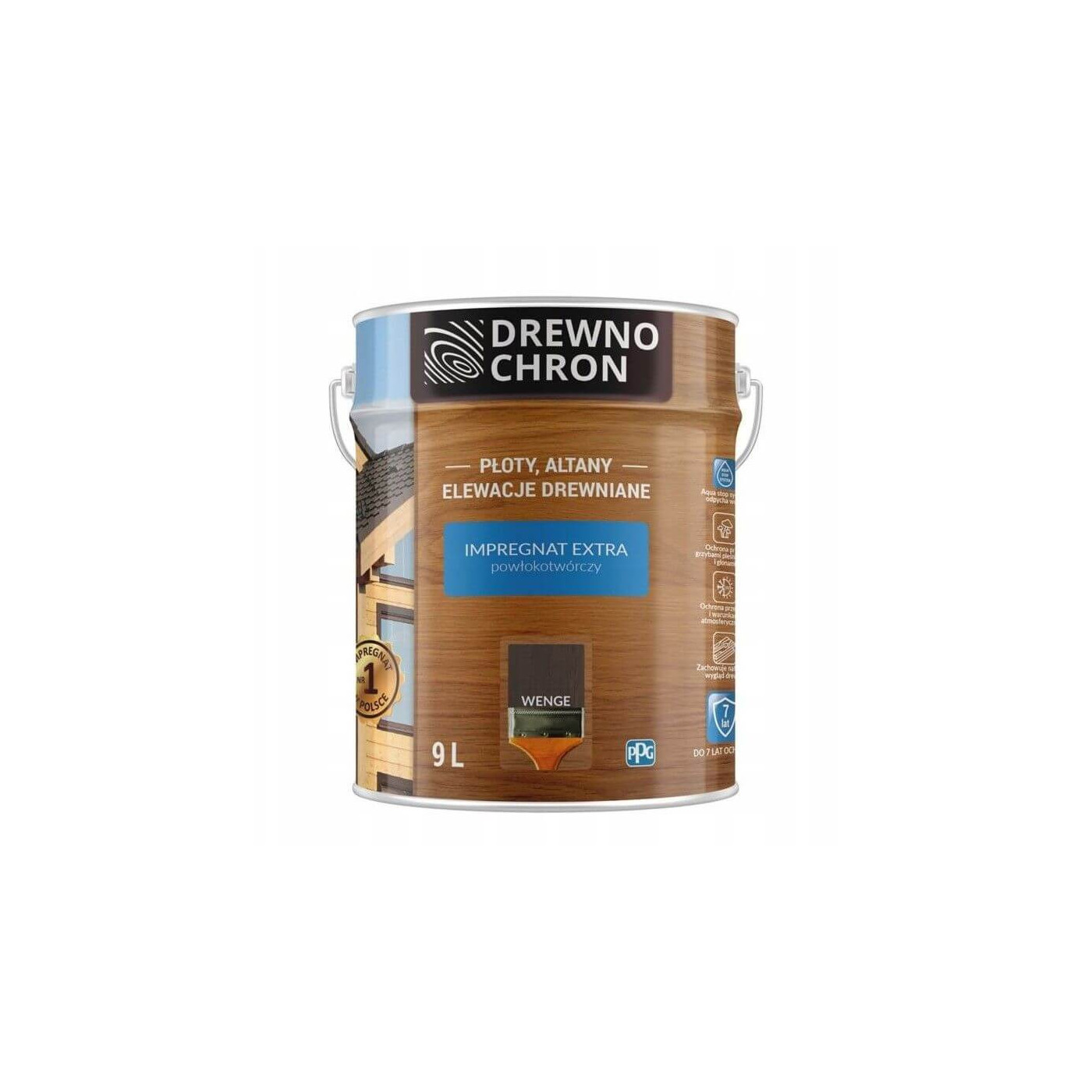 Impregnat Extra Powłokotwórczy Wenge 9L Drewnochron