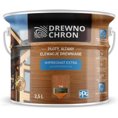 Impregnat Extra Powłokotwórczy Tik 2,5L Drewnochron