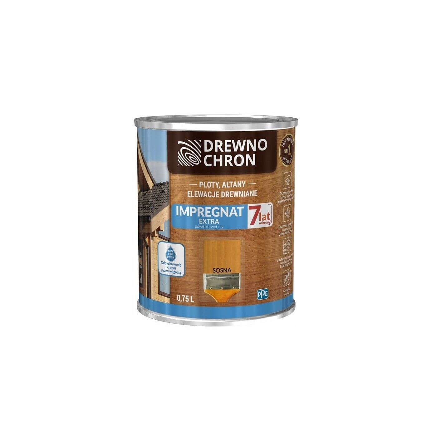 Impregnat Extra Powłokotwórczy Sosna 0,75L Drewnochron