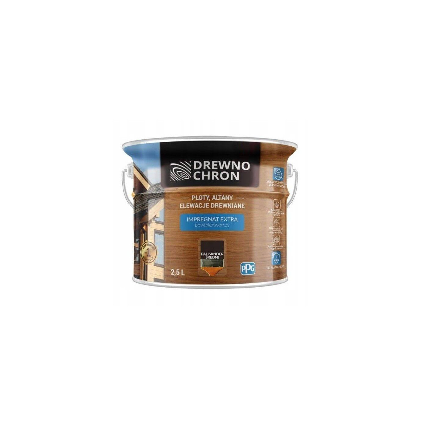 Impregnat Extra Powłokotwórczy Palisander Średni 2,5L Drewnochron
