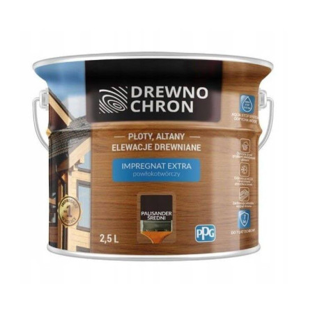 Impregnat Extra Powłokotwórczy Palisander Średni 2,5L Drewnochron
