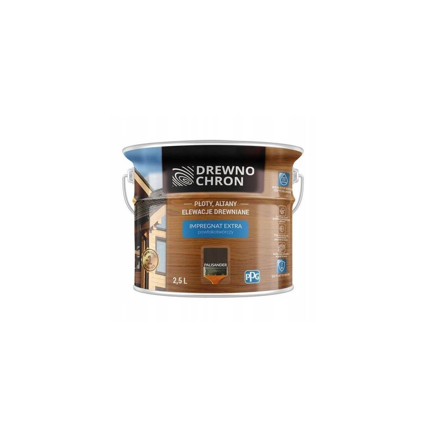 Impregnat Extra Powłokotwórczy Palisander 2,5L Drewnochron