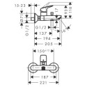 Bateria Wannowa Natynkowa Logis Czarny Mat 71400670 Hansgrohe