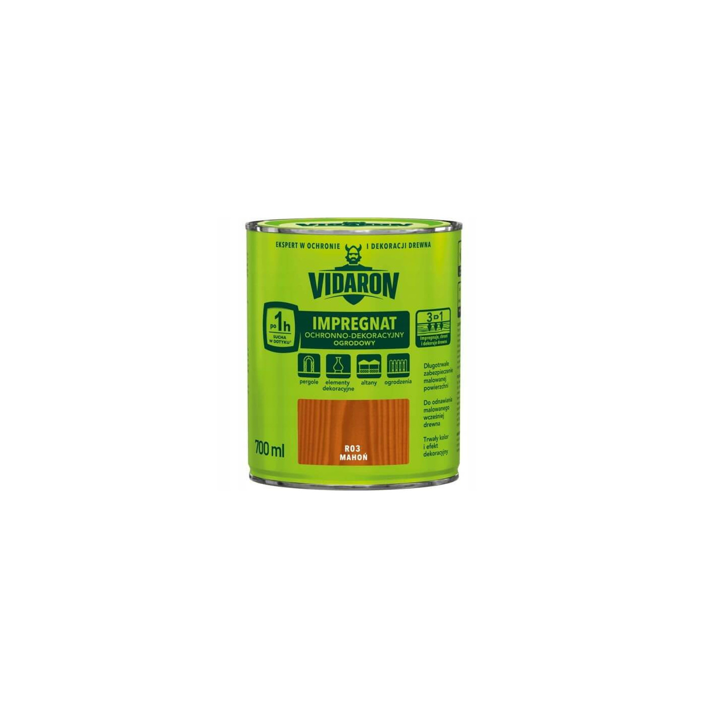 Impregnat Ochronno Dekoracyjny Ogrodowy Mahoń R03 700 ml Vidaron