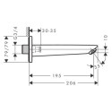 Wylewka Wannowa Logis Czarny Mat 71410670 Hansgrohe