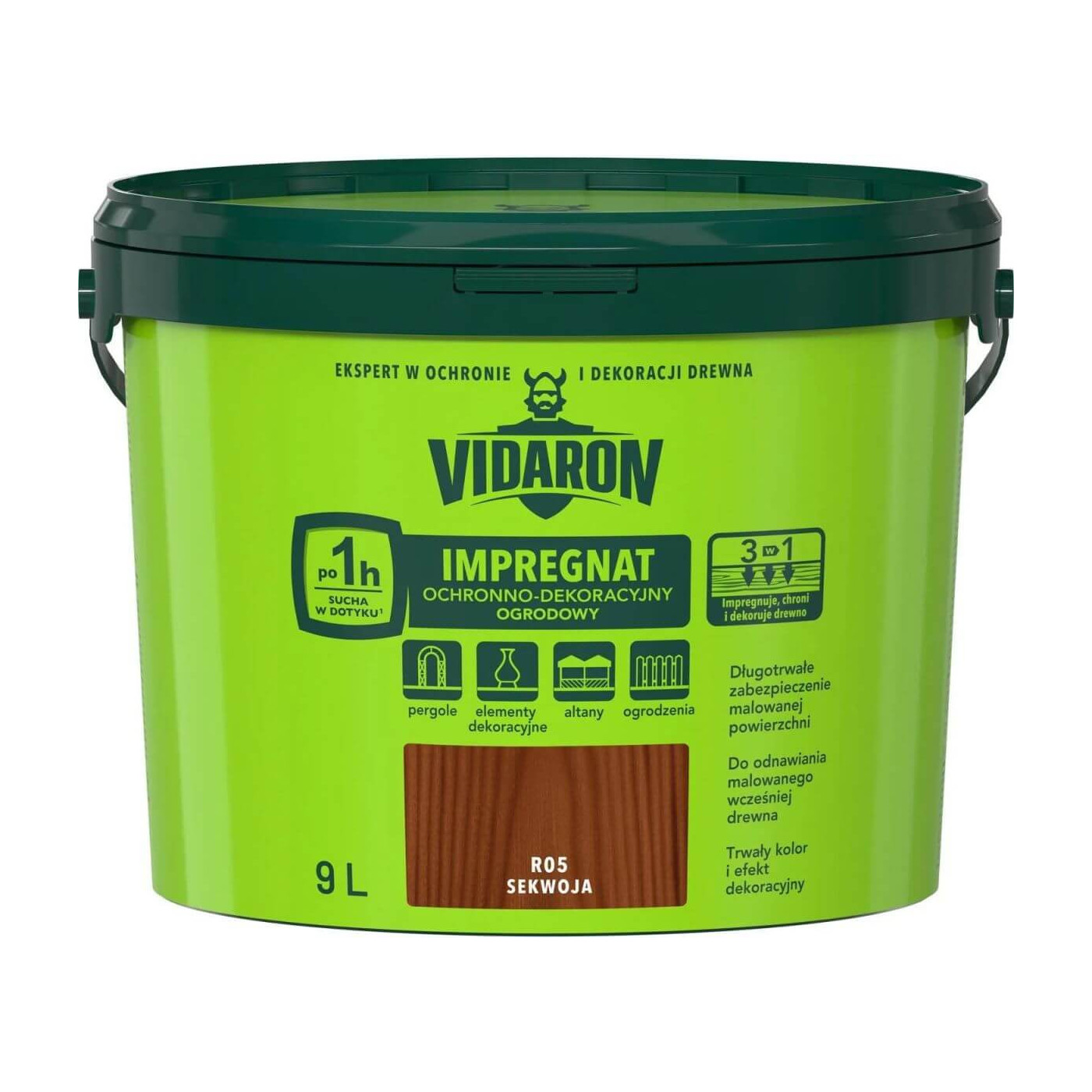Impregnat Ochronno Dekoracyjny Ogrodowy Sekwoja R05 9 L Vidaron